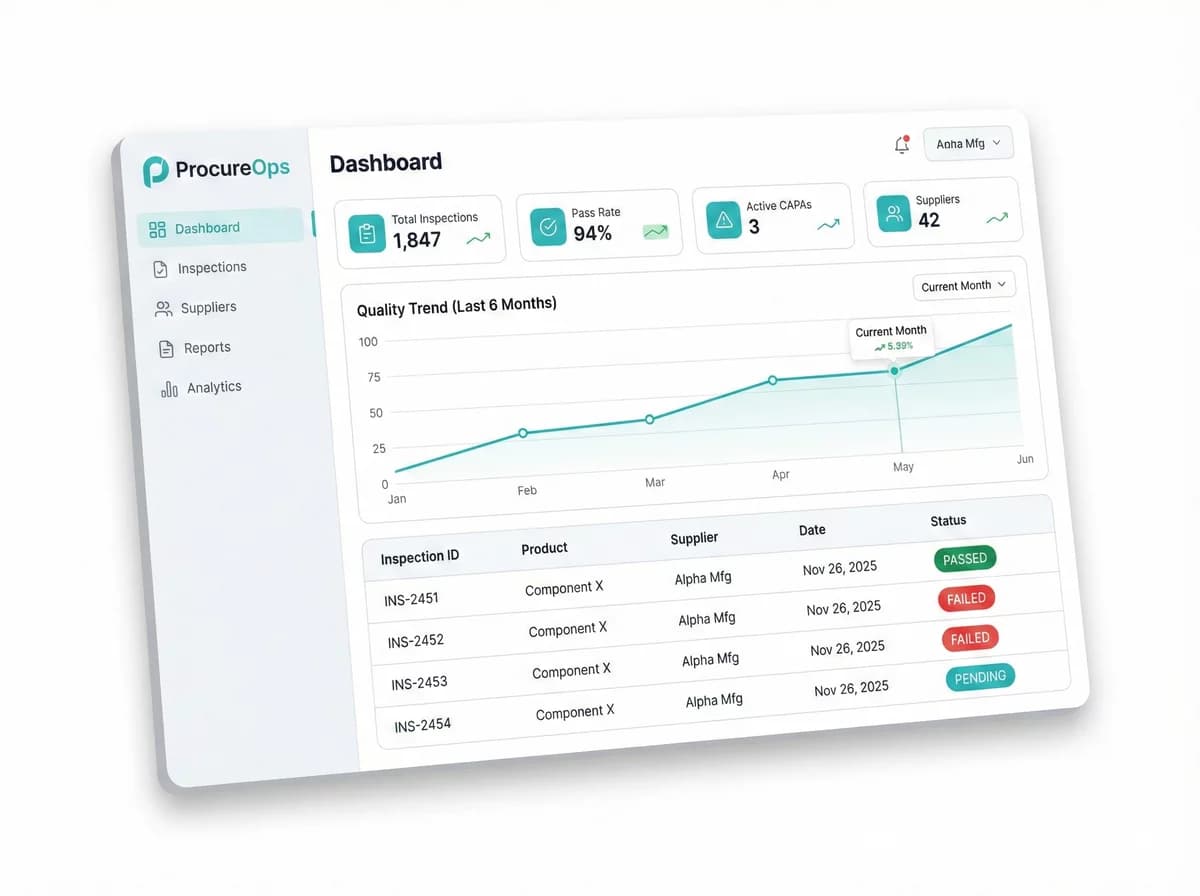 ProcureOps Dashboard
